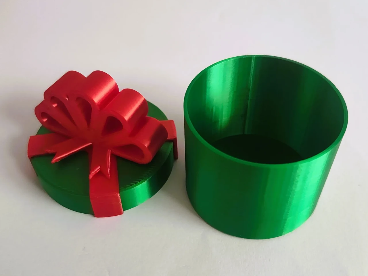 Подарочная коробочка Christmas Customizable Round Gift Box 7 см 3D-печать