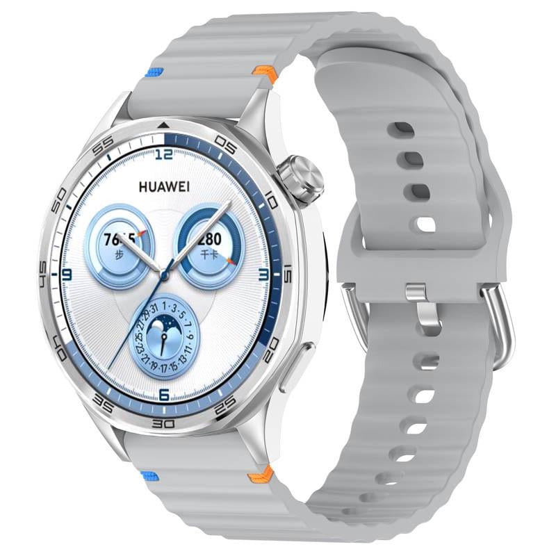 Ремешок силиконовый Wavy для Smart Watch 20 мм Light Gray
