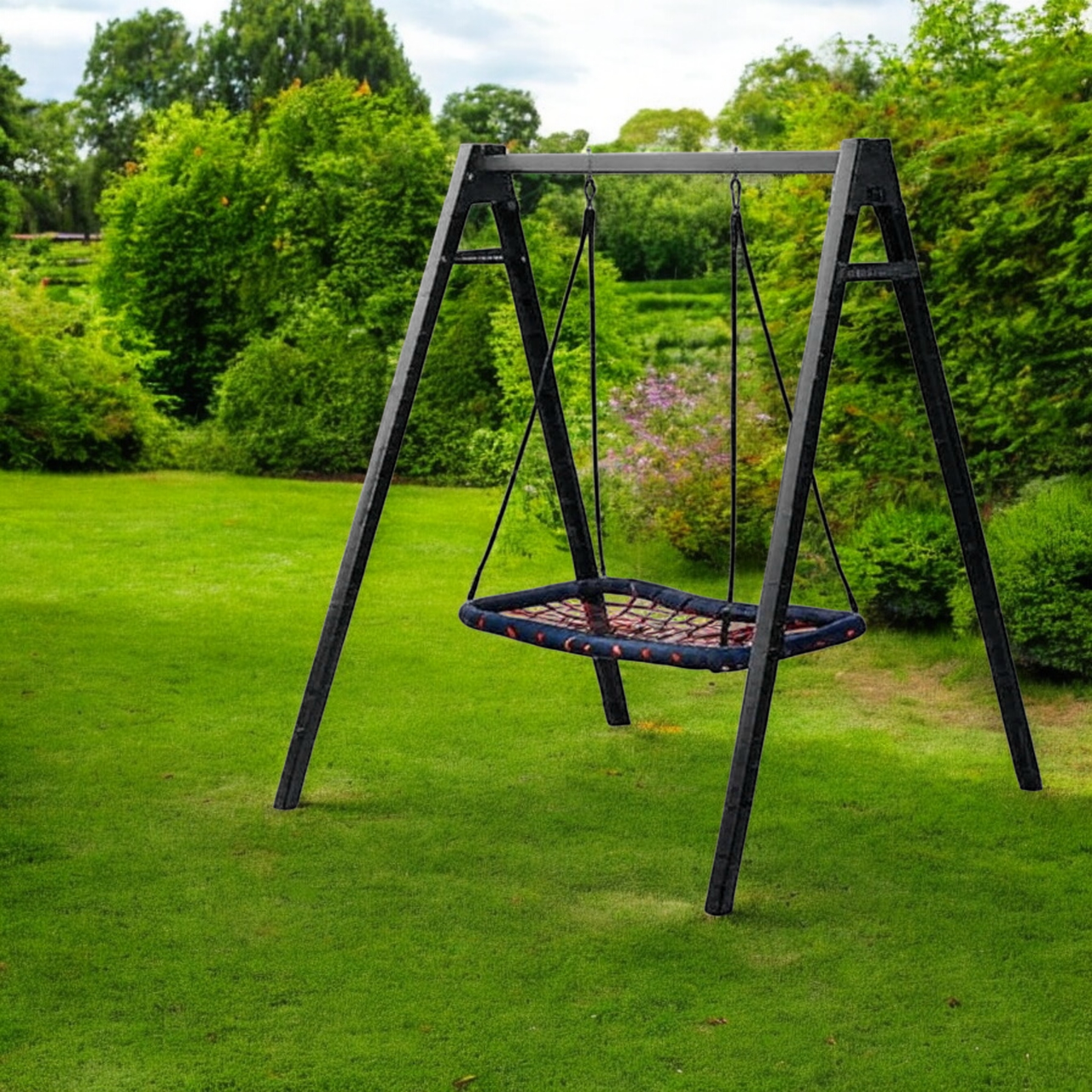 Гойдалка дитяча одномісна WCG Play Frame Гніздо лелека каркас 1 Elite 60х60 см (EPF-1-421-1) - фото 2 Гойдалка дитяча одномісна WCG Play Frame Гніздо лелека каркас 1 Elite 60х60 см (EPF-1-421-1) - фото 2