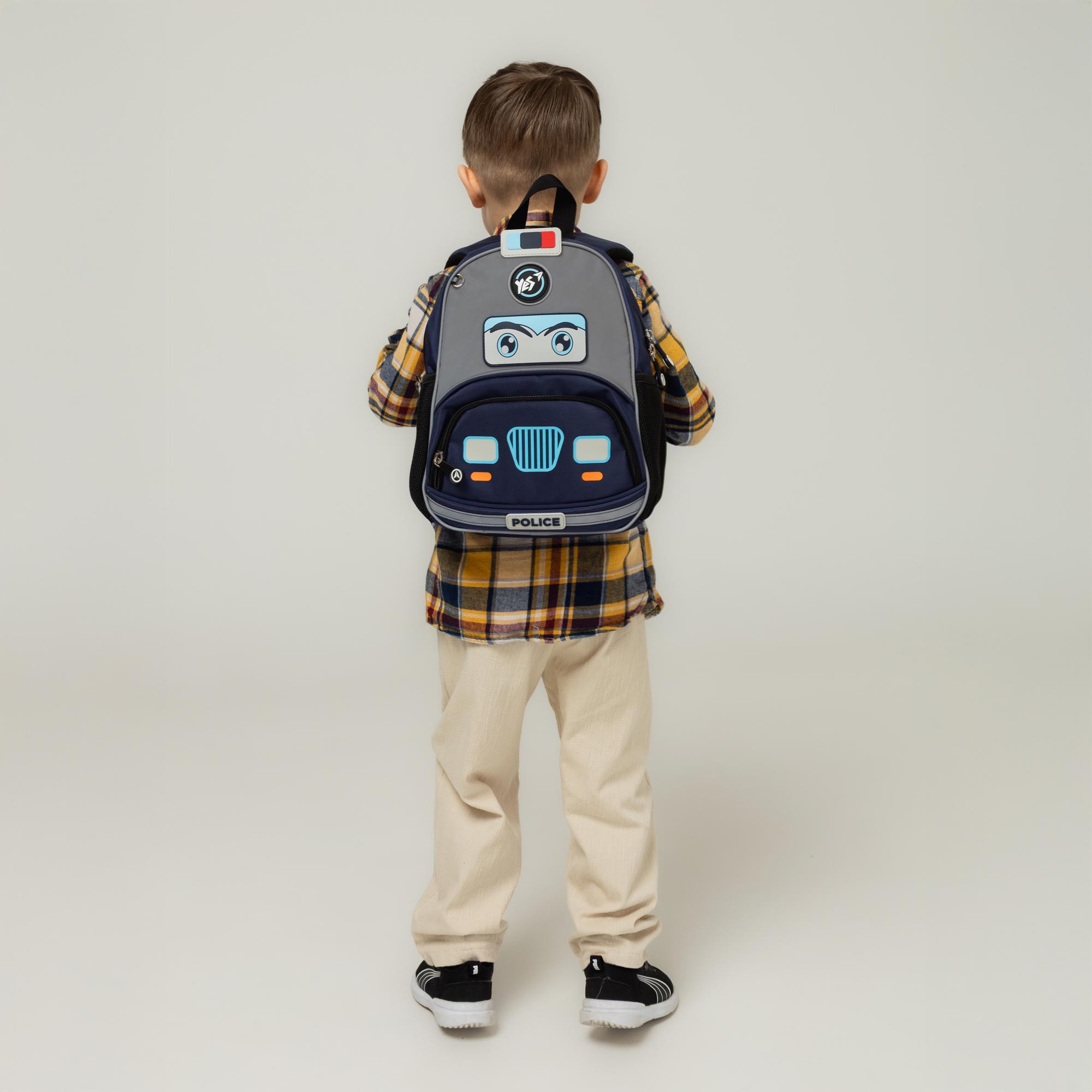 Рюкзак детский YES Полиция K-34 (550026) - фото 14 Рюкзак детский YES Полиция K-34 (550026) - фото 14