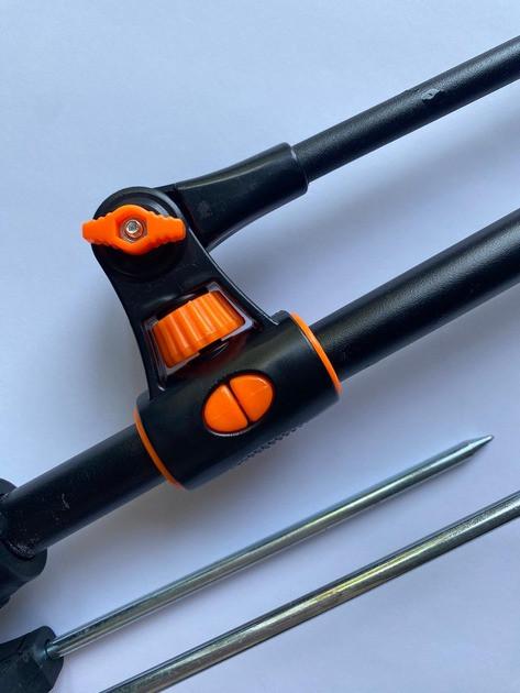Подставка телескопическая двойная Weida GT под удочку и фидер универсальная 240 см (2683770838) - фото 3 Подставка телескопическая двойная Weida GT под удочку и фидер универсальная 240 см (2683770838) - фото 3