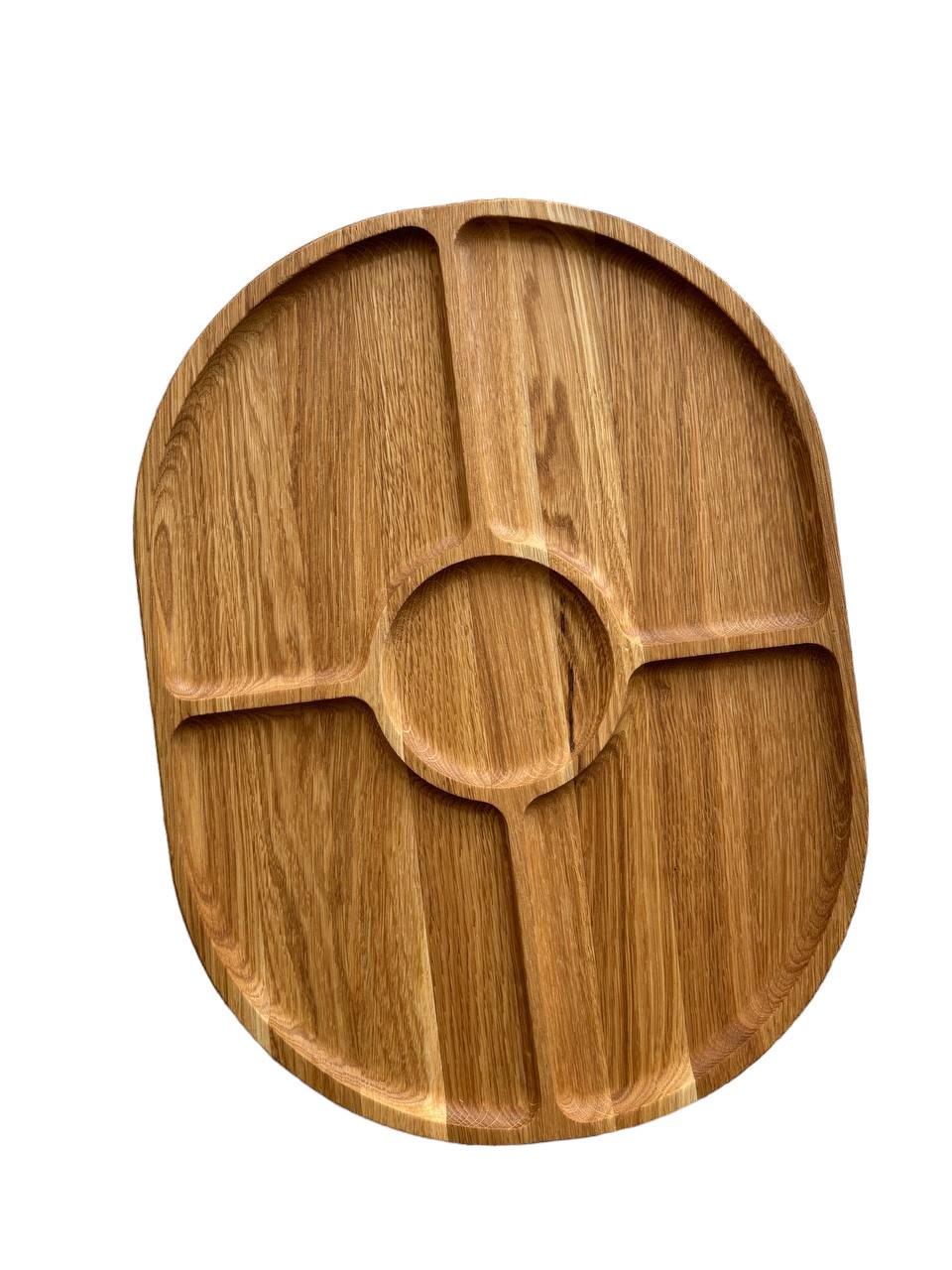 Менажница дубовая 5 секции 30x40 см (2269164158)