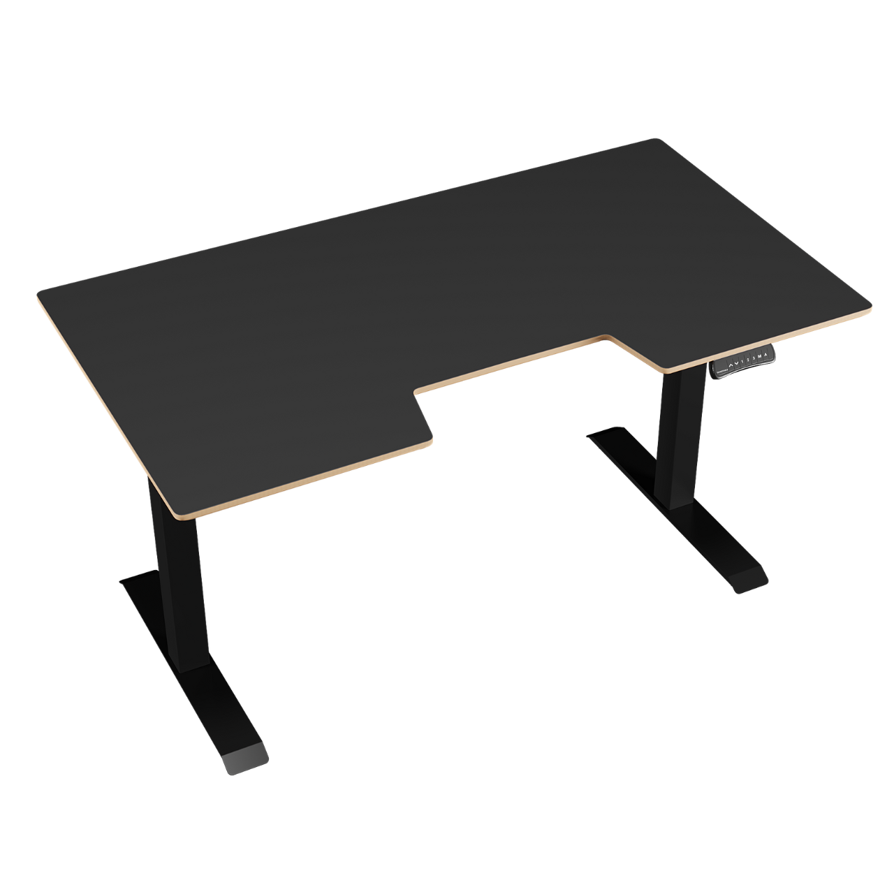 Стол с регулировкой высоты TEHNOTABLE BESTFIT с HPL столешницей двухмоторный 1500x820x21 мм Черный (075-03-01/526-06-03)