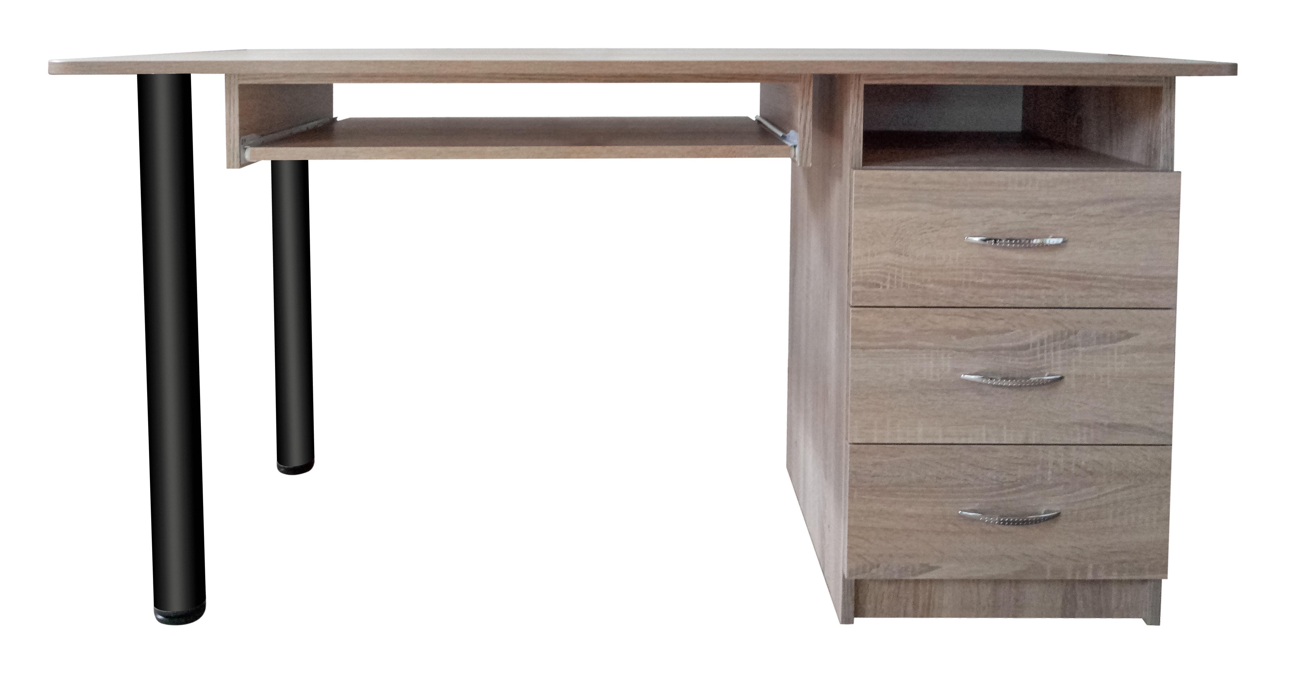 Стіл комп'ютерний МАКСІ-МЕблі Куба BL 1500 Дуб трюфель (12311)