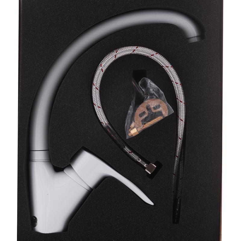 Смеситель для кухни Haiba HANSBERG 011 Белый (HB0202) - фото 2