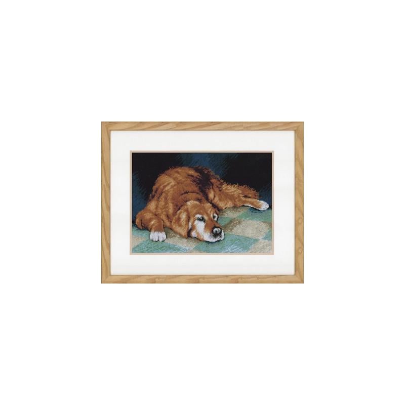 Набір для вишивки хрестиком Lanarte PN-0147568 Sleeping Dog (6174)
