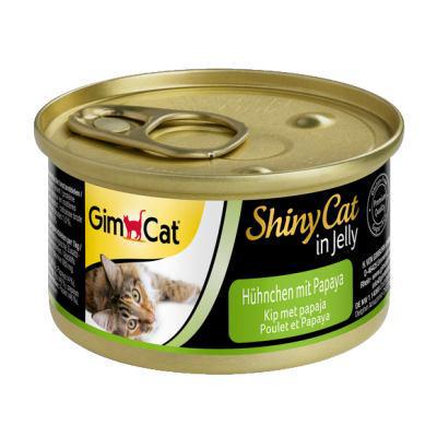 Корм вологий для котів GimCat Shiny Cat курка та папайя 70 г
