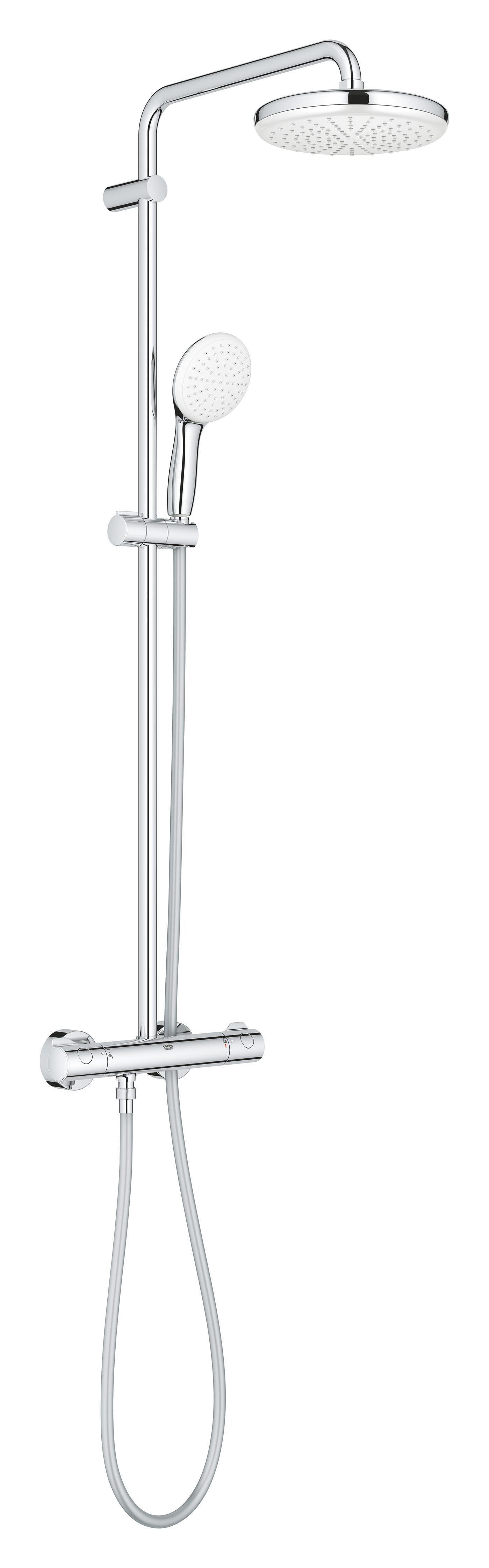 Душова система Grohe Tempesta System 210 з термостатом для настінного монтажу (26811001) - фото 7 Душова система Grohe Tempesta System 210 з термостатом для настінного монтажу (26811001) - фото 7