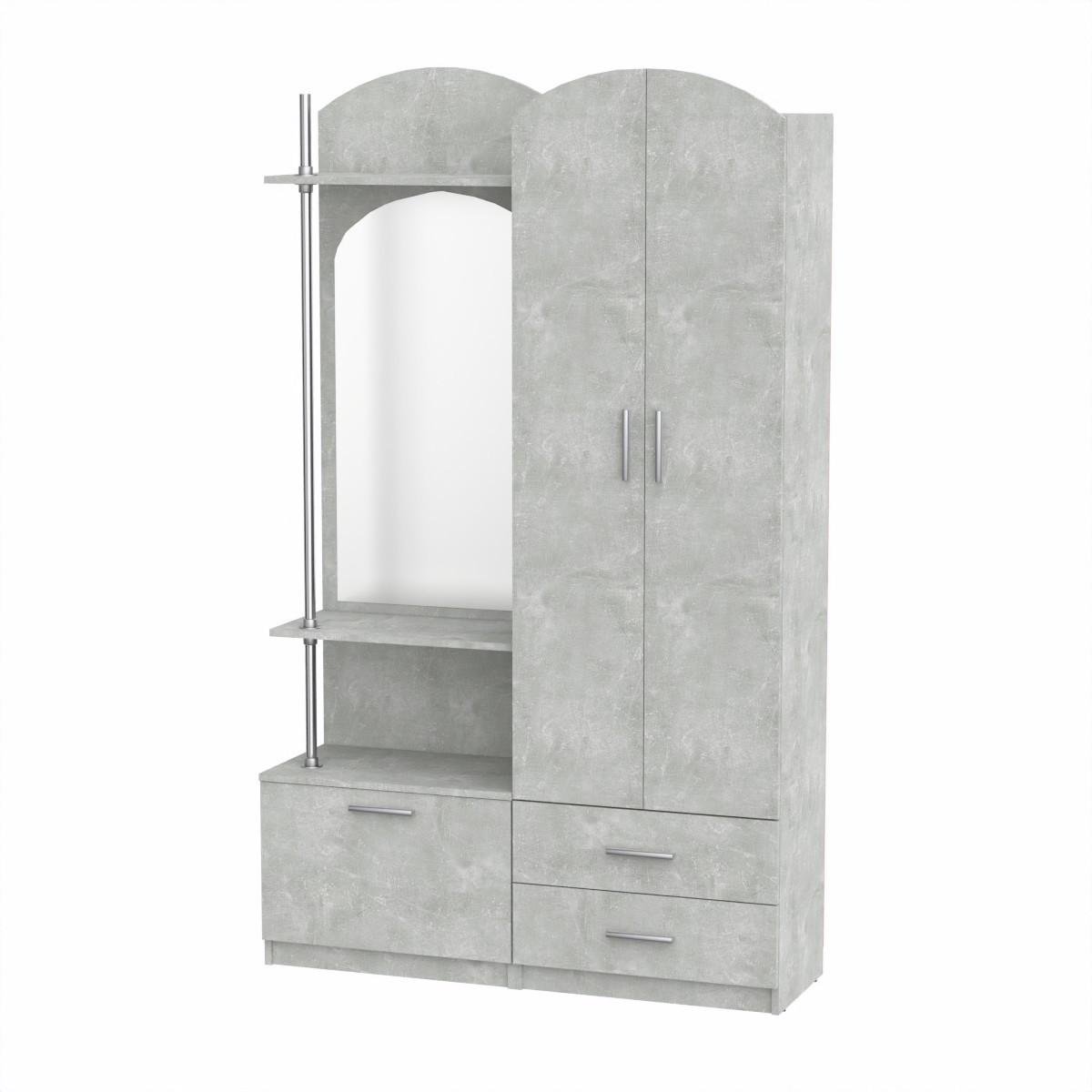 Передпокій з шафою Компаніт Валентина 200х37,5х120 см Ательє світлий (26623537)