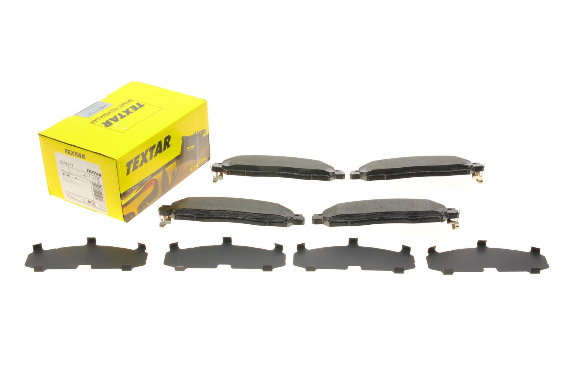 Колодки тормозные передние TEXTAR для Nissan Leaf/NV200 17- Akebono +датчик (2243903)