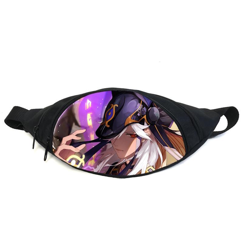 Поясна сумка-бананка Cappuchino toys Геншин GB GI 058 Чорний (2087115154)