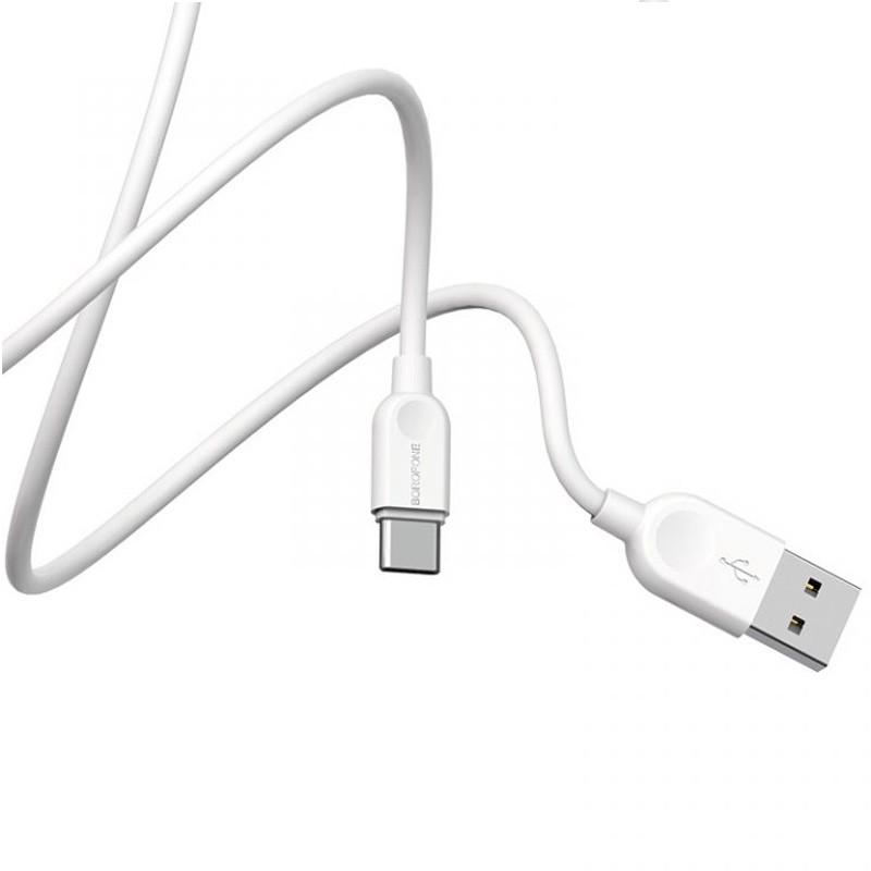Кабель дата Borofone BX14 USB Type-C 2 м White (00000060120_1) - фото 4 Кабель дата Borofone BX14 USB Type-C 2 м White (00000060120_1) - фото 4