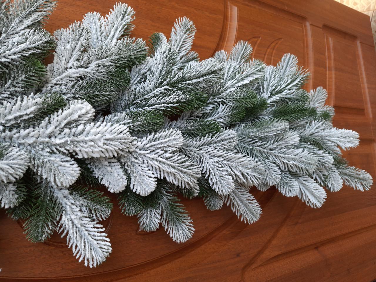 Хвойна гірлянда лита Елітна засніжена 1 м (13148176) - фото 5