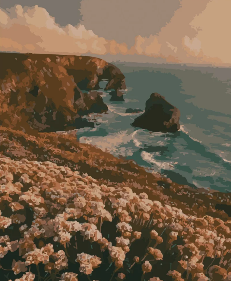 Картина по номерам Strateg Вечернее море 40x50 см (GS478)