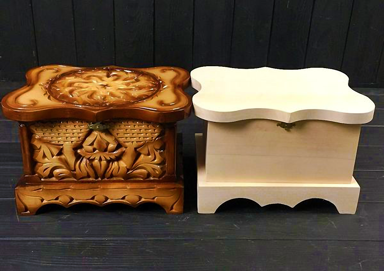 Заготовка шкатулки фігурна 18х13 см Липа (23702630) - фото 7 Заготовка шкатулки фігурна 18х13 см Липа (23702630) - фото 7