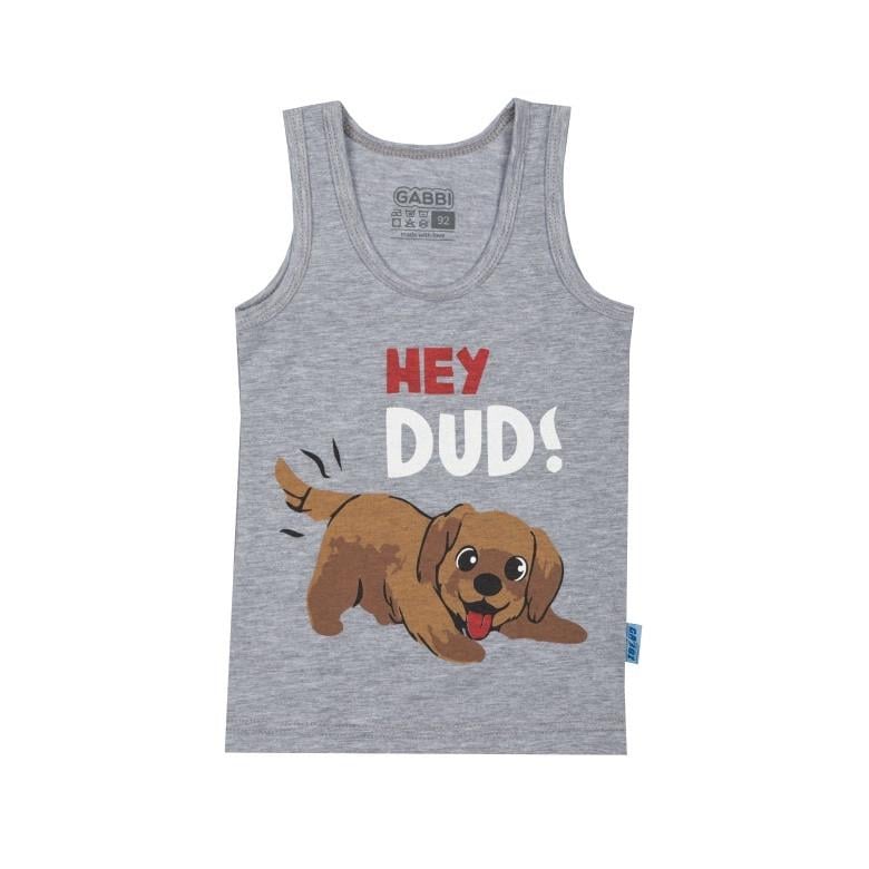 Майка детская для мальчика GABBI MKM-24-2 92 см Серый (14115)