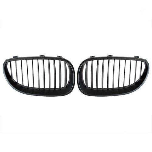 Решетка радиатора для BMW E60/61/M5 2003-2009 Черный матовый (00119)