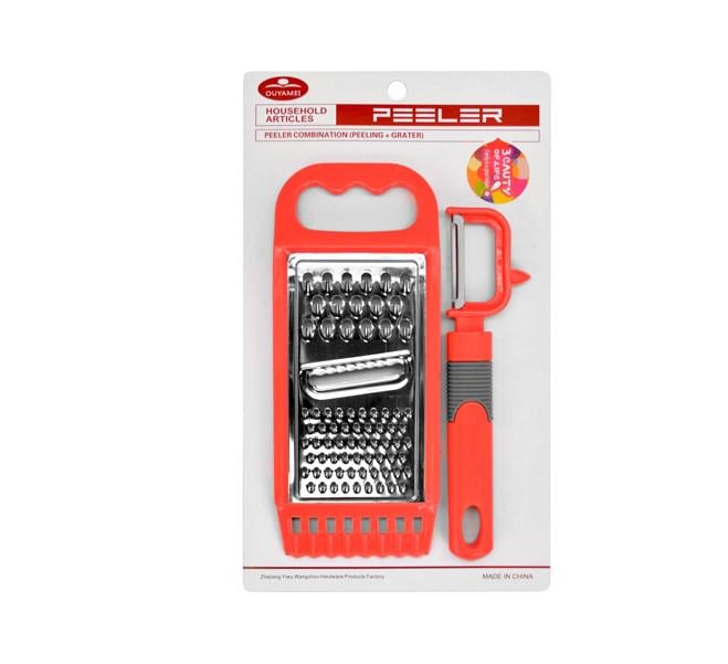 Терка с овощечисткой 20/18,5 см 2 пр. (AN0138177) - фото 1 Терка с овощечисткой 20/18,5 см 2 пр. (AN0138177) - фото 1