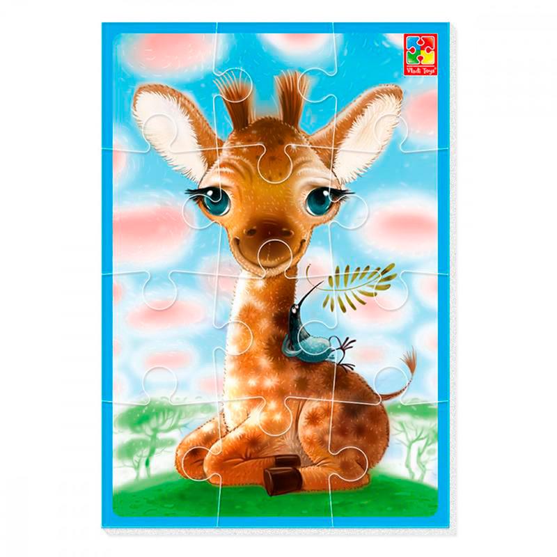 Пазлы мягкие А5 Малыш сможет Жираф ( VT1103-94)
