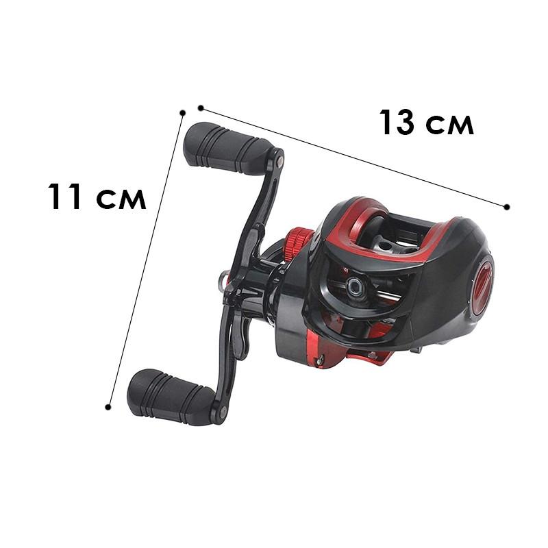 Катушка мультипликаторная Yumoshi AM 200 Right Black/Red - фото 4 Катушка мультипликаторная Yumoshi AM 200 Right Black/Red - фото 4