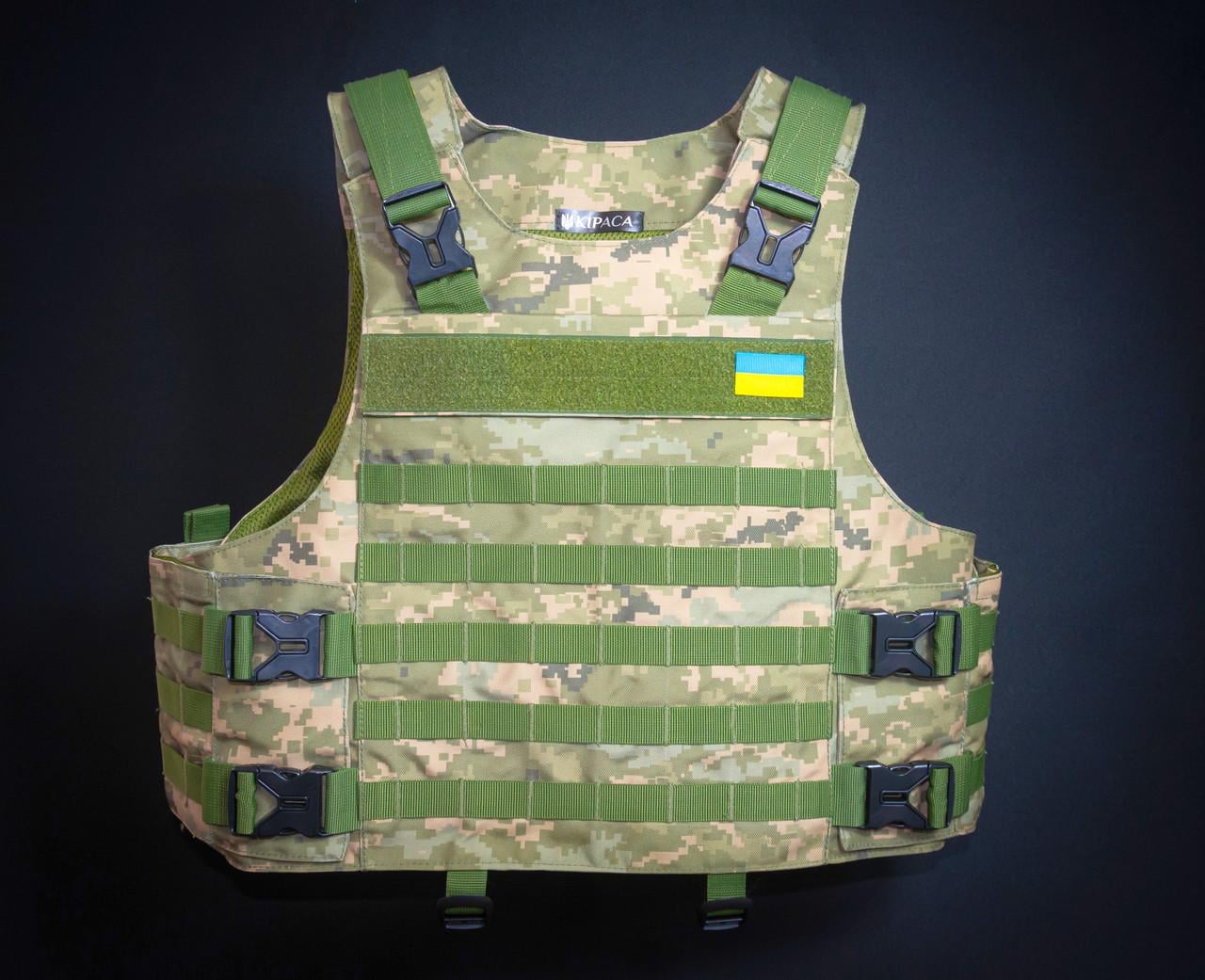 Плитоноска КІРАСА с возможностью установки дополнительной защиты М-1 кордура ММ14 1022 Пиксель - фото 10 Плитоноска КІРАСА с возможностью установки дополнительной защиты М-1 кордура ММ14 1022 Пиксель - фото 10