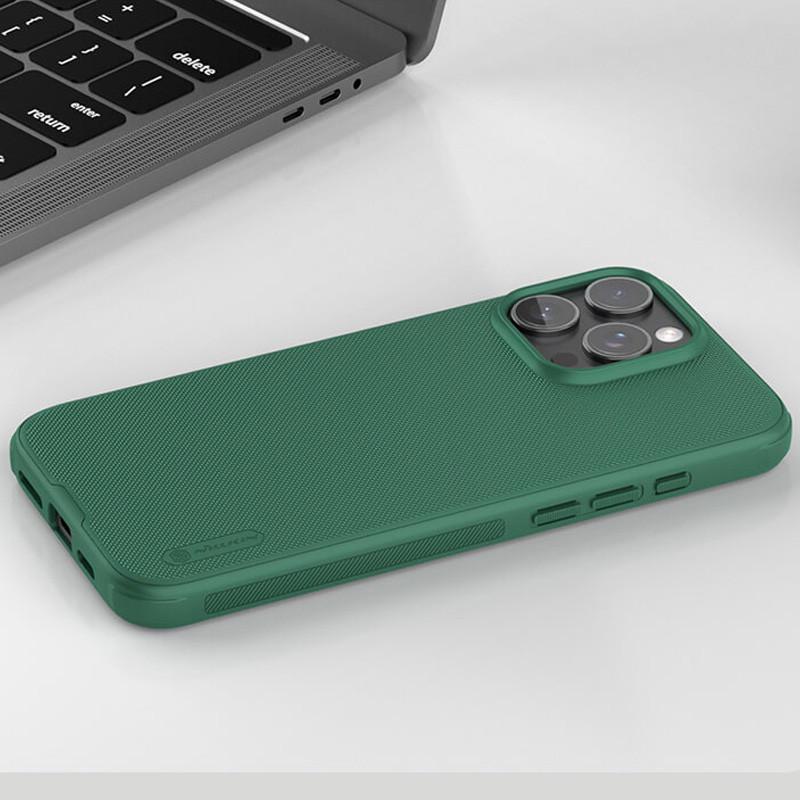 Противоударный Чехол Nillkin Matte Pro для Apple iPhone 16 Pro Max Deep Green - фото 7 Противоударный Чехол Nillkin Matte Pro для Apple iPhone 16 Pro Max Deep Green - фото 7
