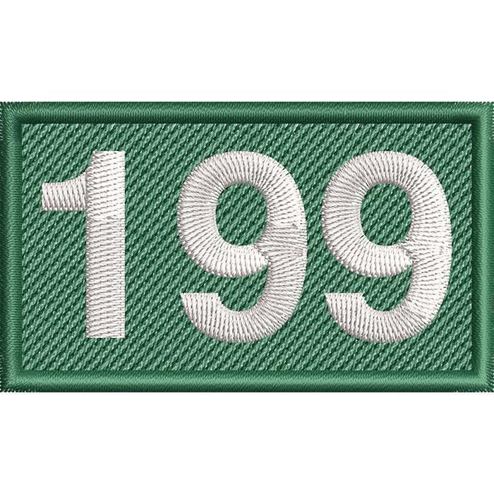 Нашивка патч номер игрока 199 Али Абдул из сериала Игра в Кальмара 7,5x4,5 см (20420492)