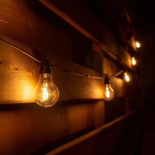 Електрогірлянда-ретро LED Yes! Fun вулична 10 ламп ⌀ 60 м 8 м Білий теплий (801172)