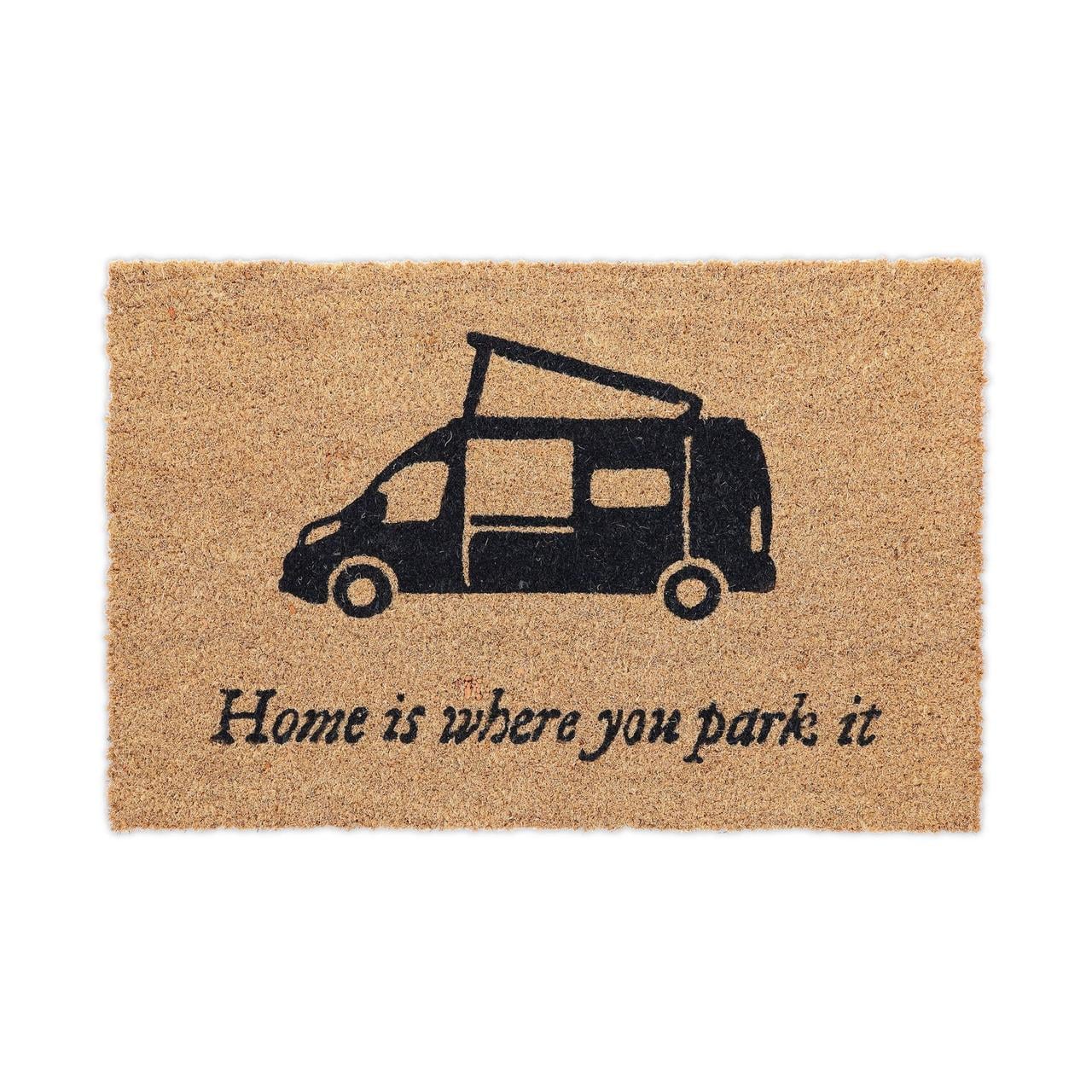 Килимок Relaxdays Home is where you park it з кокосового волокна 60x40 см (10046224)