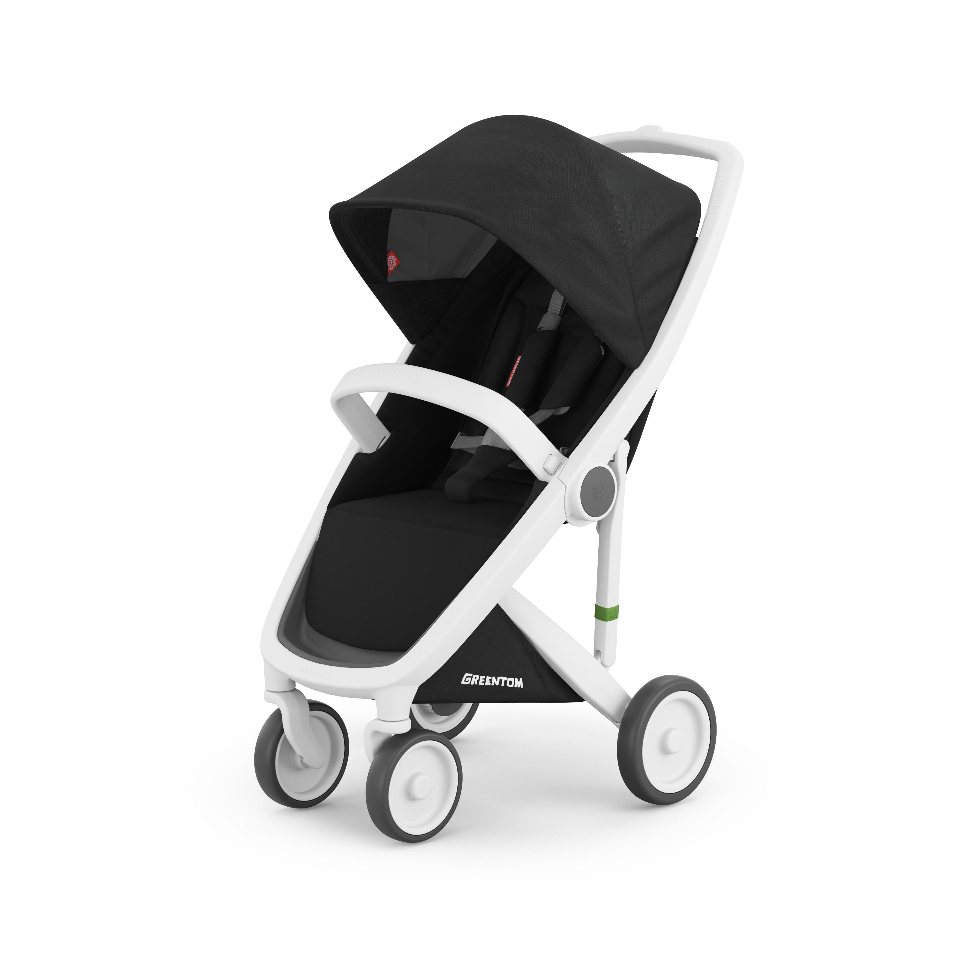 Коляска прогулочная Greentom Classic от 6 месяцев Black/White (8718858972340)