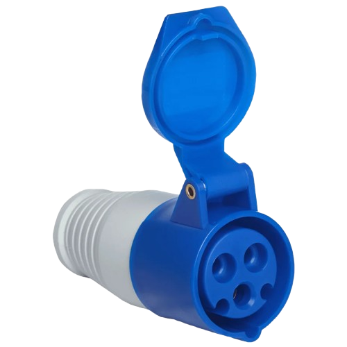 Розетка кабельная UEA 213 16А 220V 2Р+Е IP44 с заземлением Белый (33088126)