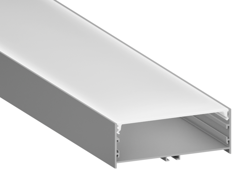 Профиль алюминиевый для светодиодной ленты LEDUA АЛ-24 анодированный накладной подвесной 1 м (3991)