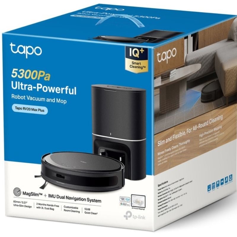 Робот-пилосос TP-Link Tapo RV20 Max Plus 2600 мАг Black (tf1052) - фото 12