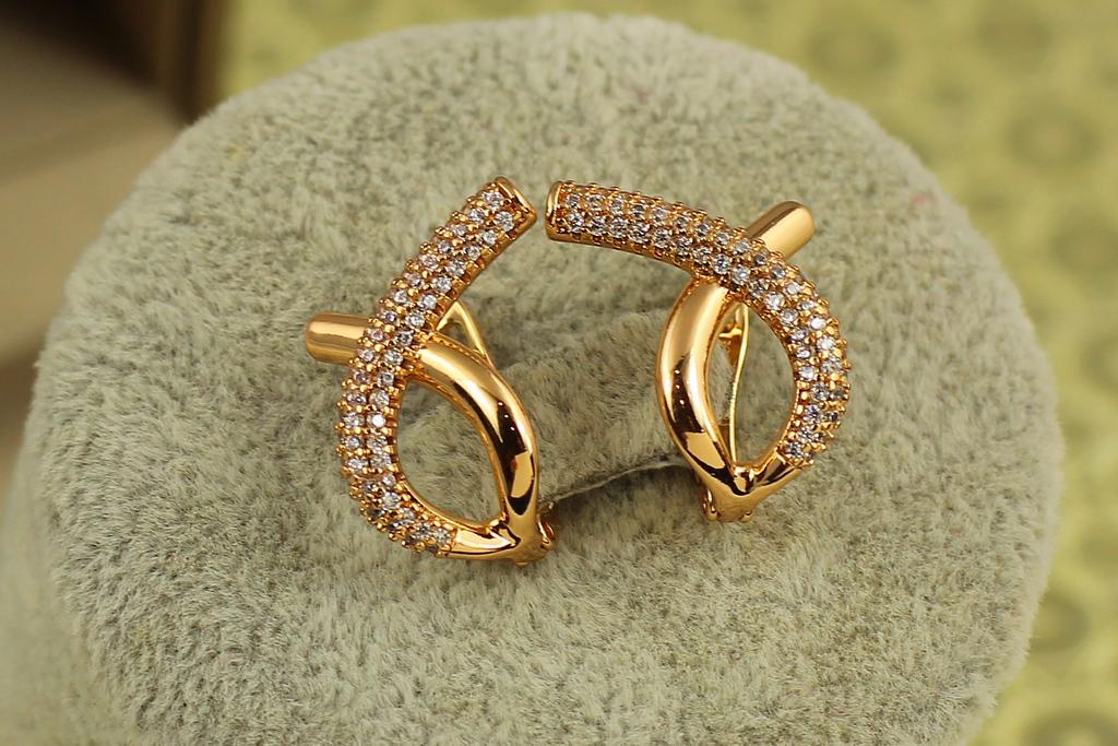 Серьги Xuping Jewelry Символ 1,8 см Золотистый (30219989)