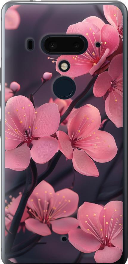 Чехол на HTC U12 Plus Пурпурная сакура (6075u-1712-42517)