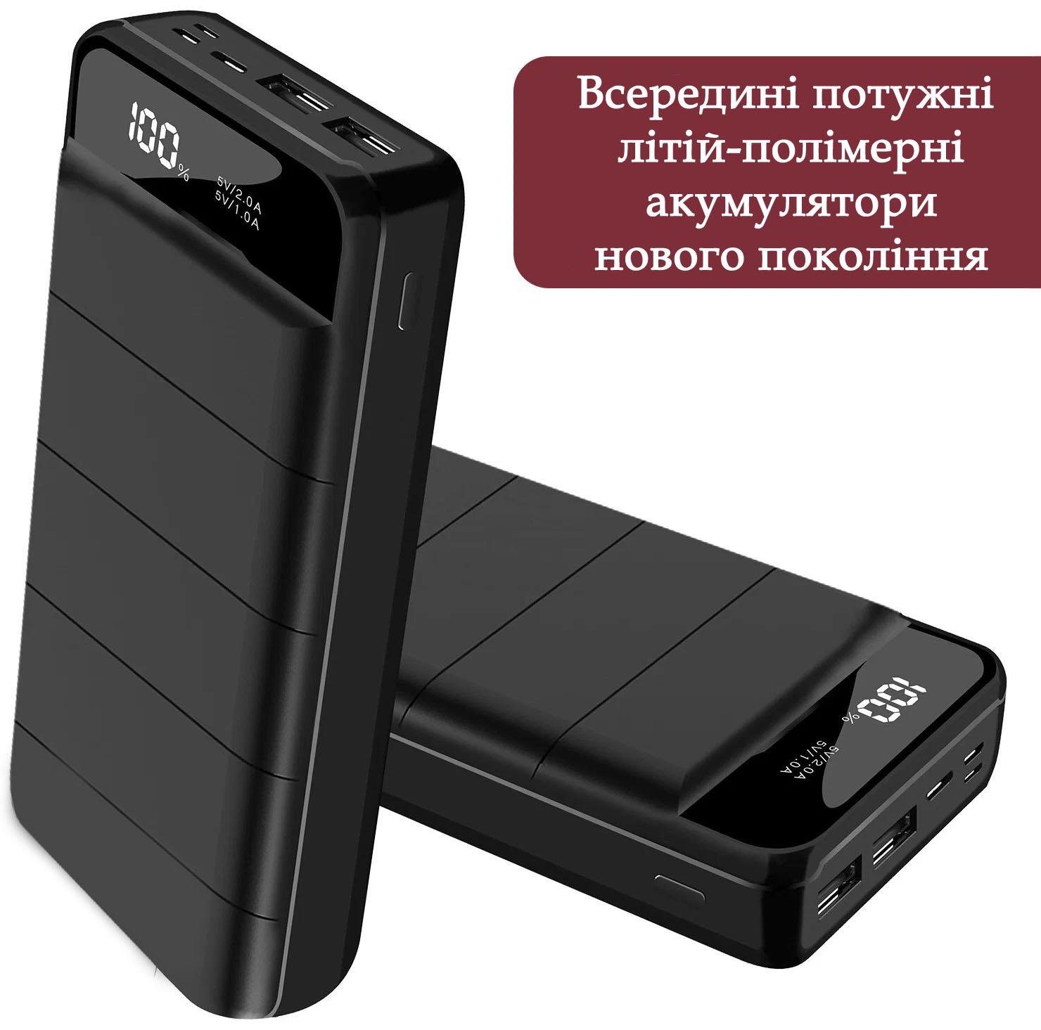 Повербанк Bolomi BLM-S30 50000 mAh зі швидкою зарядкою Чорний - фото 3 Повербанк Bolomi BLM-S30 50000 mAh зі швидкою зарядкою Чорний - фото 3