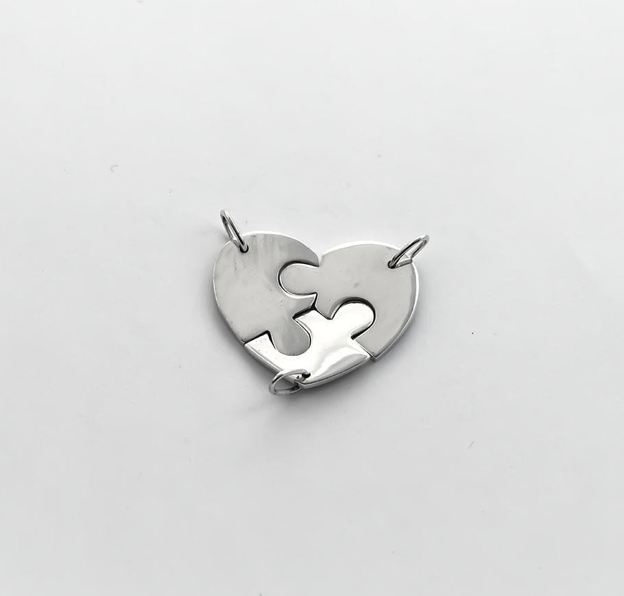 Подвеска для трех Maxi Silver 5858 Сердце (85858)