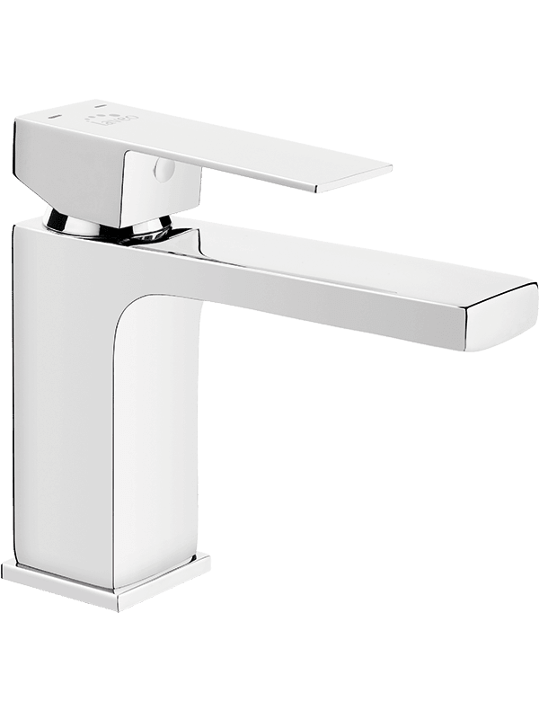 Смеситель Laveo KVADRATO для умывальника Хром (BLQ_022D)