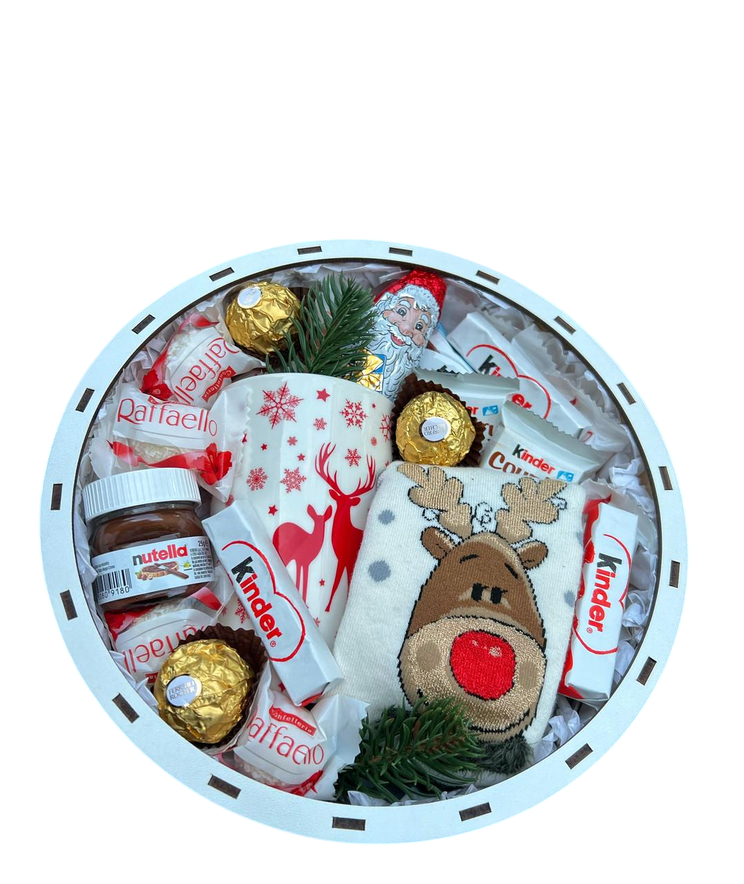 Подарунковий бокс дитині з солодощами на Святого Миколая та Новий рік (2025783573)