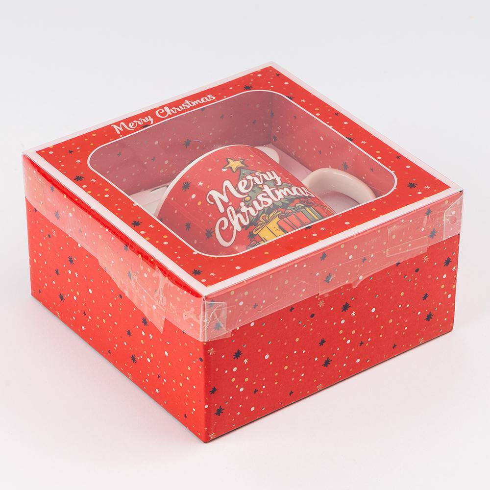 Чашка з ложечкою Подарунки під ялинкою 200 мл (9250-015) - фото 2 Чашка з ложечкою Подарунки під ялинкою 200 мл (9250-015) - фото 2