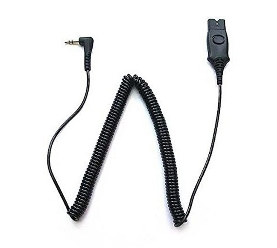 Кабель адаптер для гарнітур Poly to QD Quick Disconnect Cbl fIP Touch 3,5 мм 3 м Black (85Q43AA)
