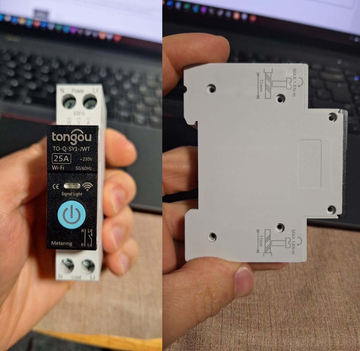 Розумний вимикач TO-Q-sy1-JWT 25А Wi-Fi однофазний і лічильник кВт/год (id_101001) - фото 4 Розумний вимикач TO-Q-sy1-JWT 25А Wi-Fi однофазний і лічильник кВт/год (id_101001) - фото 4