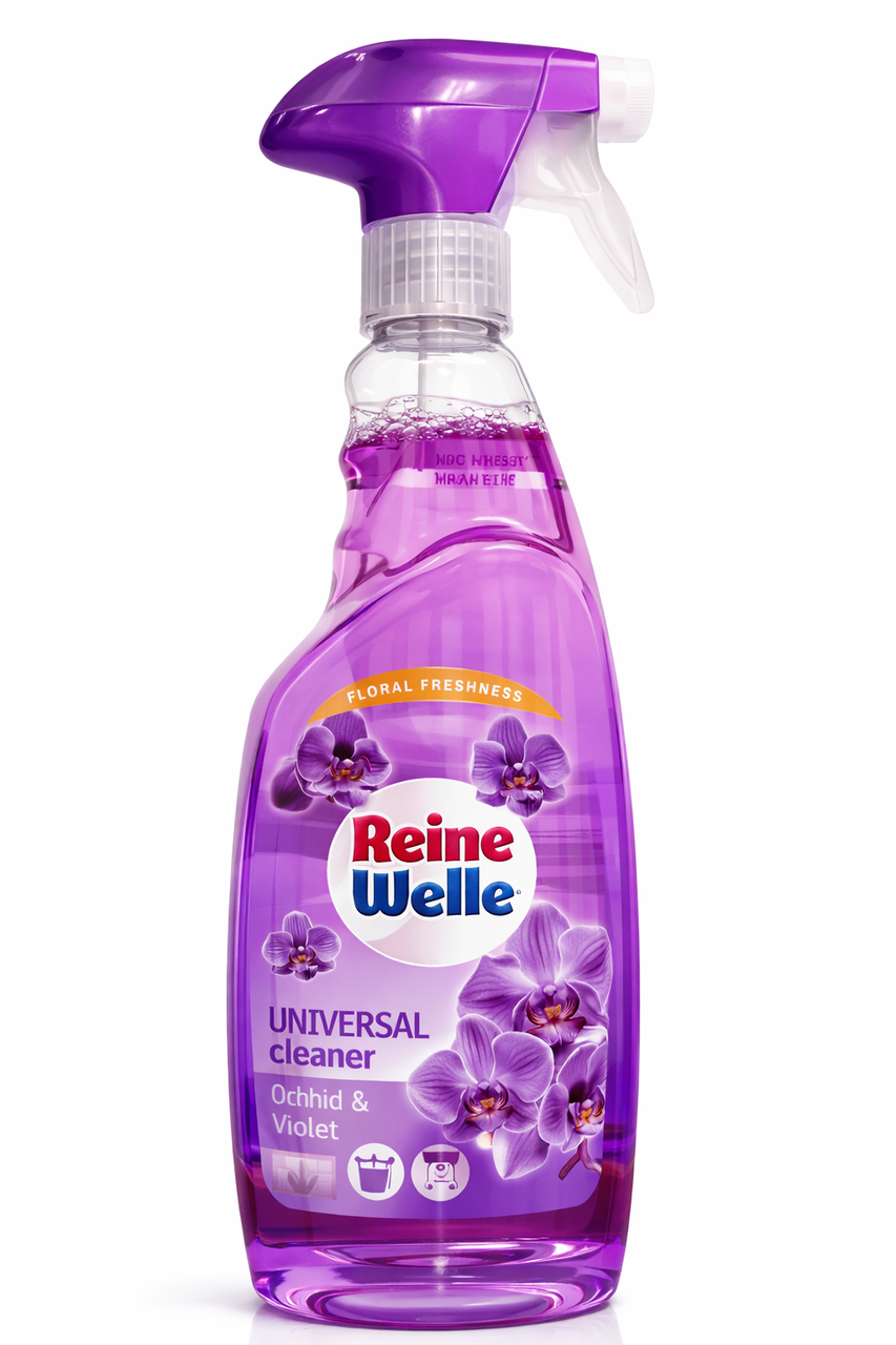 Универсальный спрей для уборки Reine Welle All-Purpose Cleaner Orchid 750 мл Универсальный спрей для уборки Reine Welle All-Purpose Cleaner Orchid 750 мл