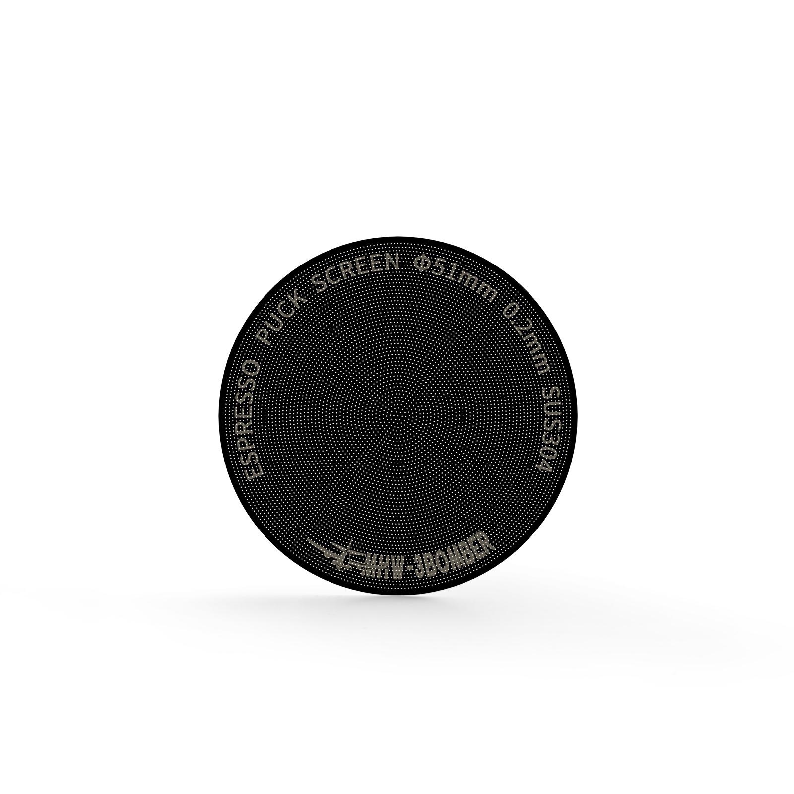 Металевий фільтр-сито для портафільтру MHW-3BOMBER Espresso Puck Screen Titanium Plated 51 мм 0.2 мм Чорний (FG5640-OS) - фото 1