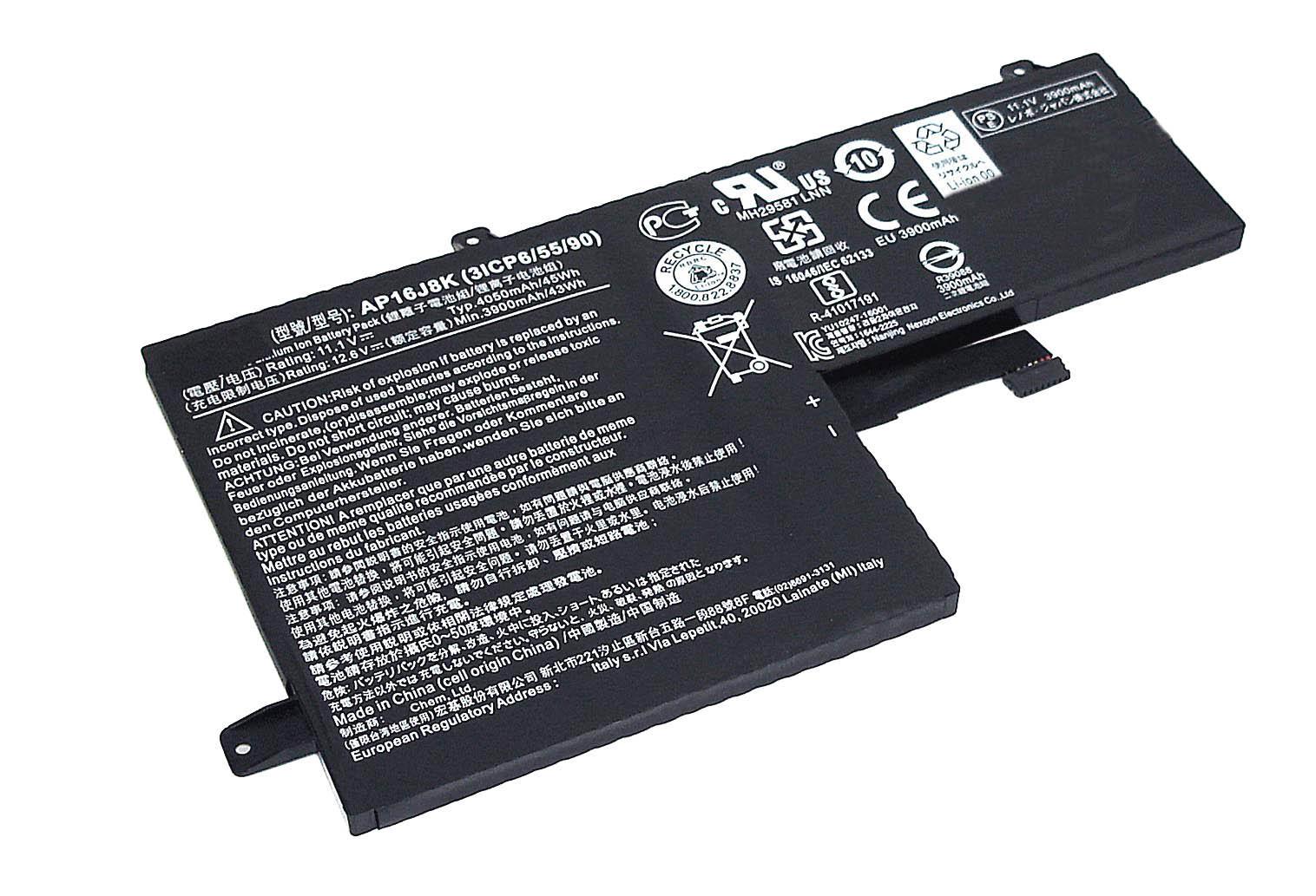 Аккумулятор для ноутбука Acer AP16J8K Chromebook C731 11.1V 3900 mAh (073455)
