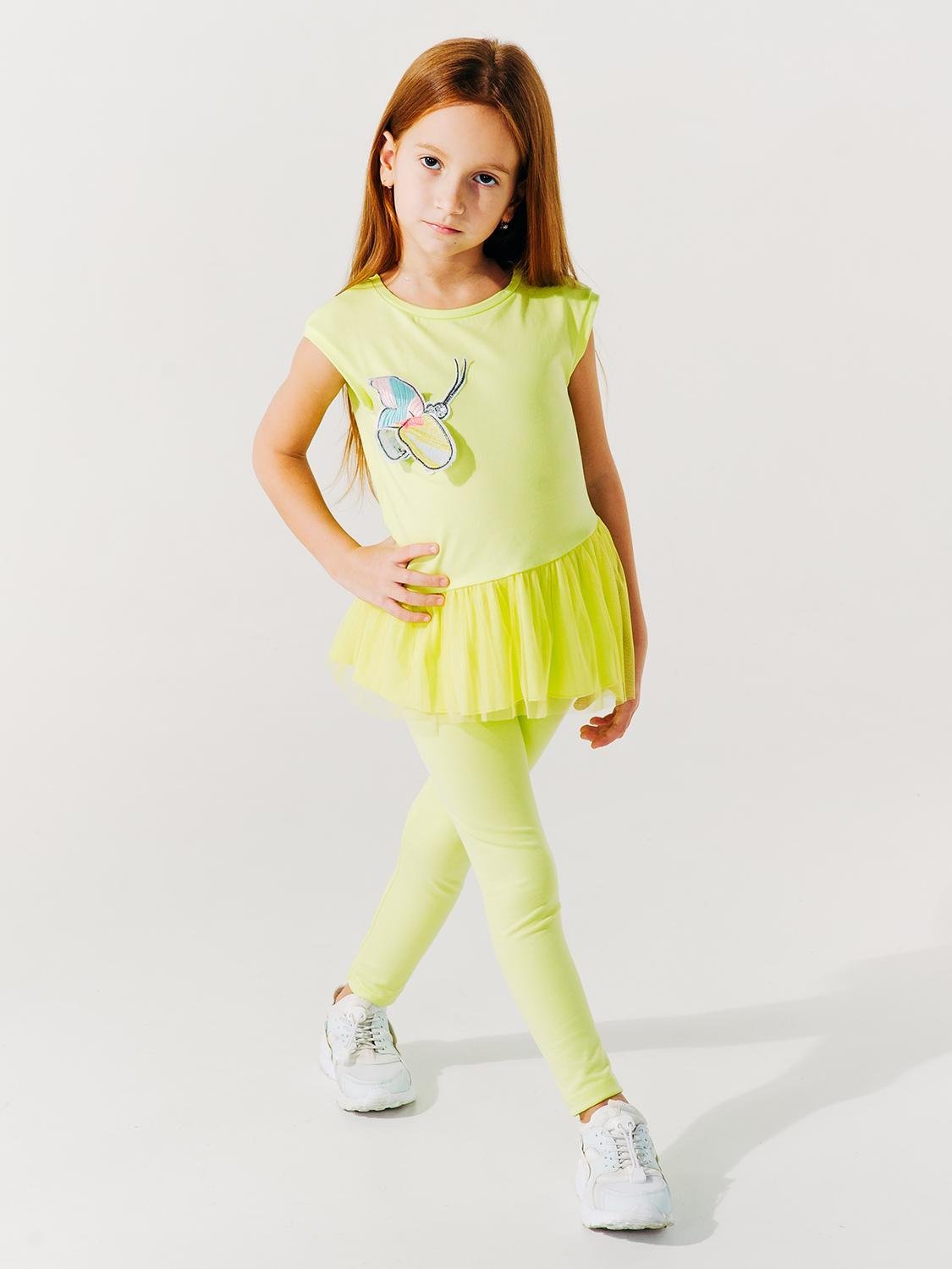 Туника Smil 122 см Желто-салатовый (110530)