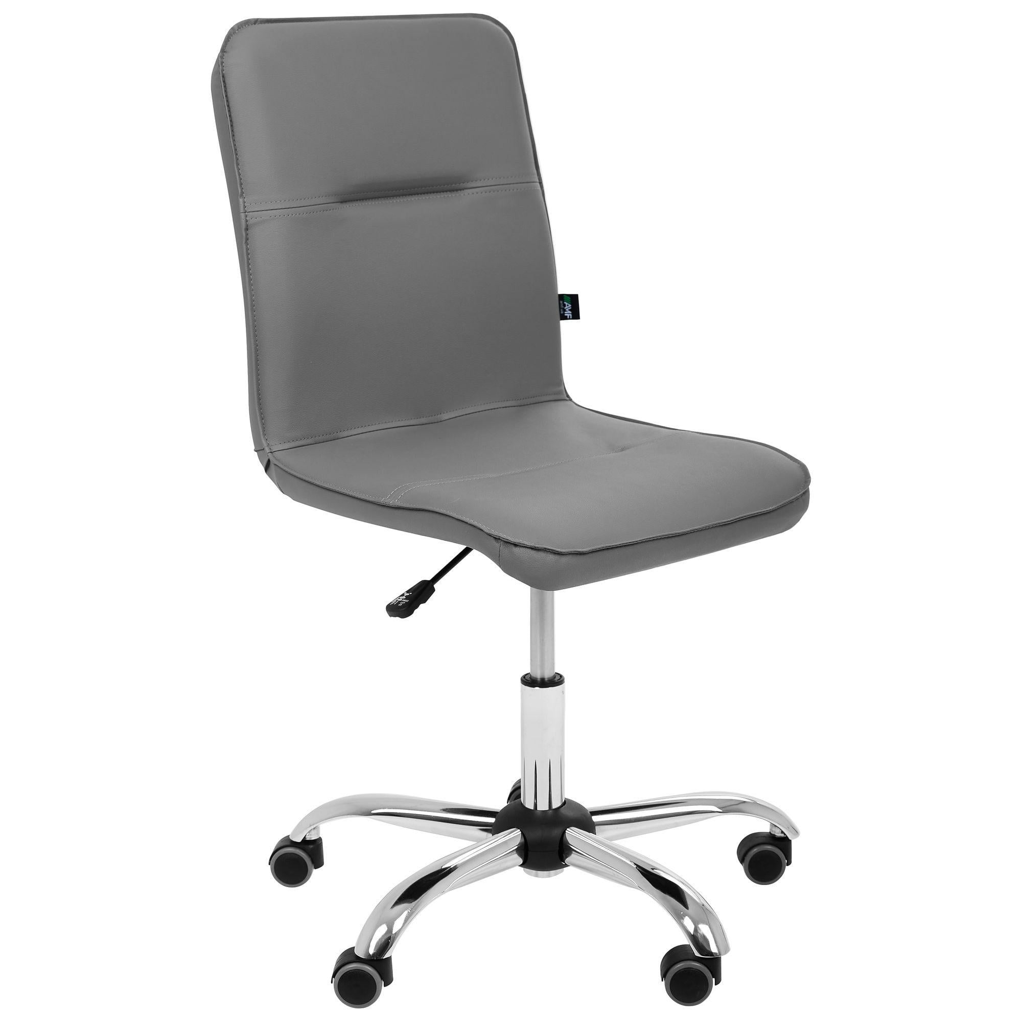 Кресло AMF Самба-Home кожзам без канта Хром/Серый (223080)