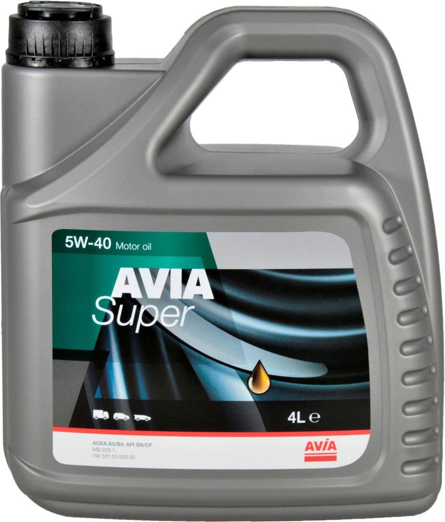 Моторное масло Avia Super бензин/дизель 5W-40 4 л (1400643) Моторное масло Avia Super бензин/дизель 5W-40 4 л (1400643)