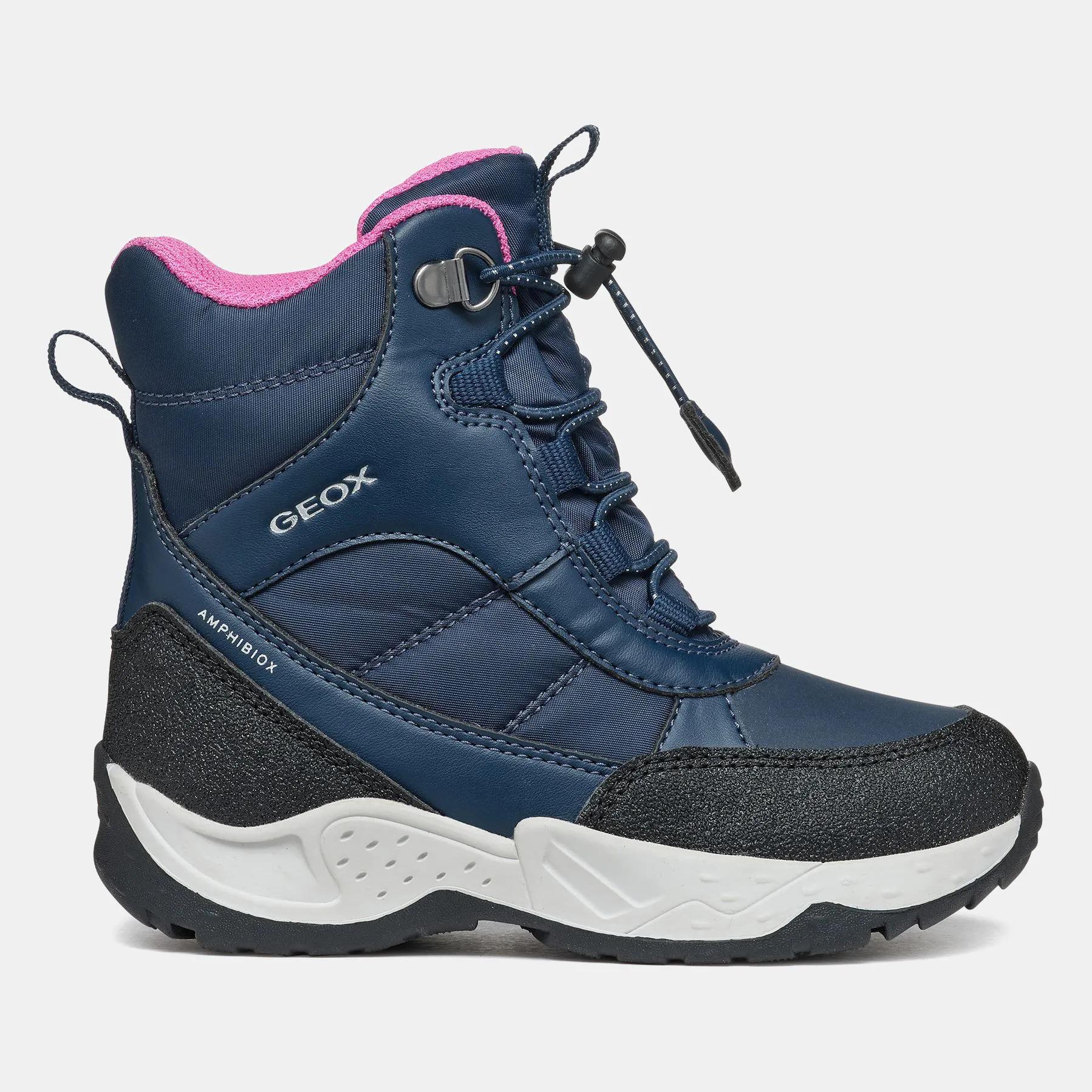 Сапоги детские зимние Geox J Sentiero G.B ABX B р. 37/24,2 см Navy/Fuchsia (20495287)