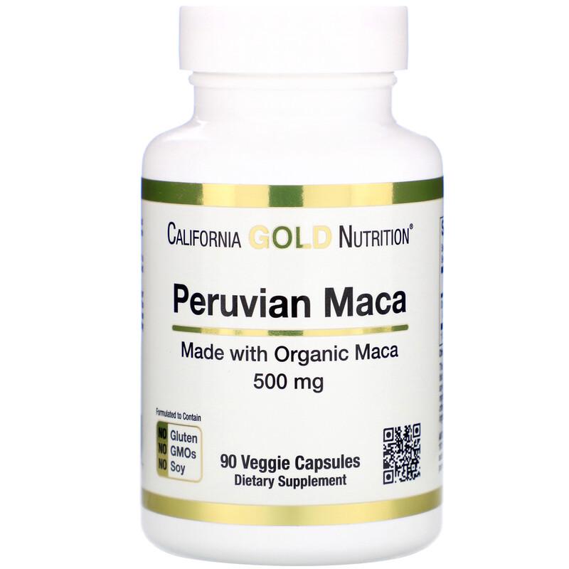 Добавка натуральная Peruvian Maca 500 мг 90 veggie capsules
